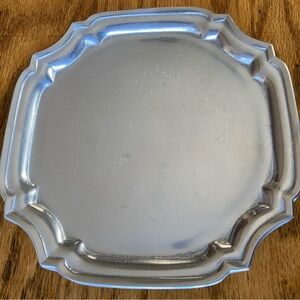 Wilton-Columbia Armetale Pewter Plate food and oven safe tray dish, nontarnish